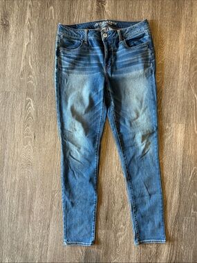 American Eagle Outfitters Dark Blue Skinny Jeans - Women's